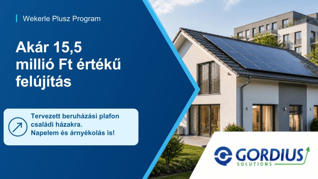 Wekerle Plusz Facebook megosztási kép Wekerle Plusz energetikai felújítás napelemmel és árnyékolással